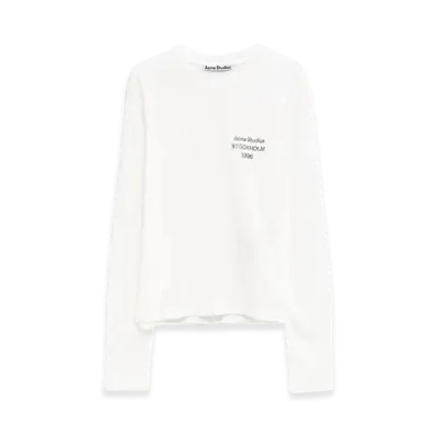 Acne Studios Women's Long Sleeve T-Shirt "White"