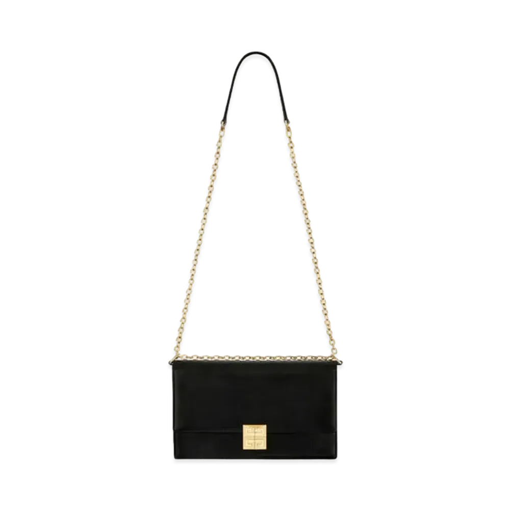 GIVENCHY Medium 4G Bag in Box Leather with Chain "Black"