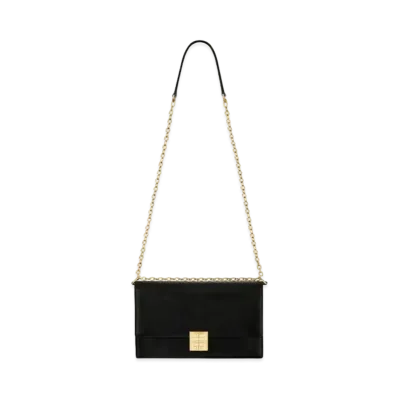 GIVENCHY Medium 4G Bag in Box Leather with Chain "Black"