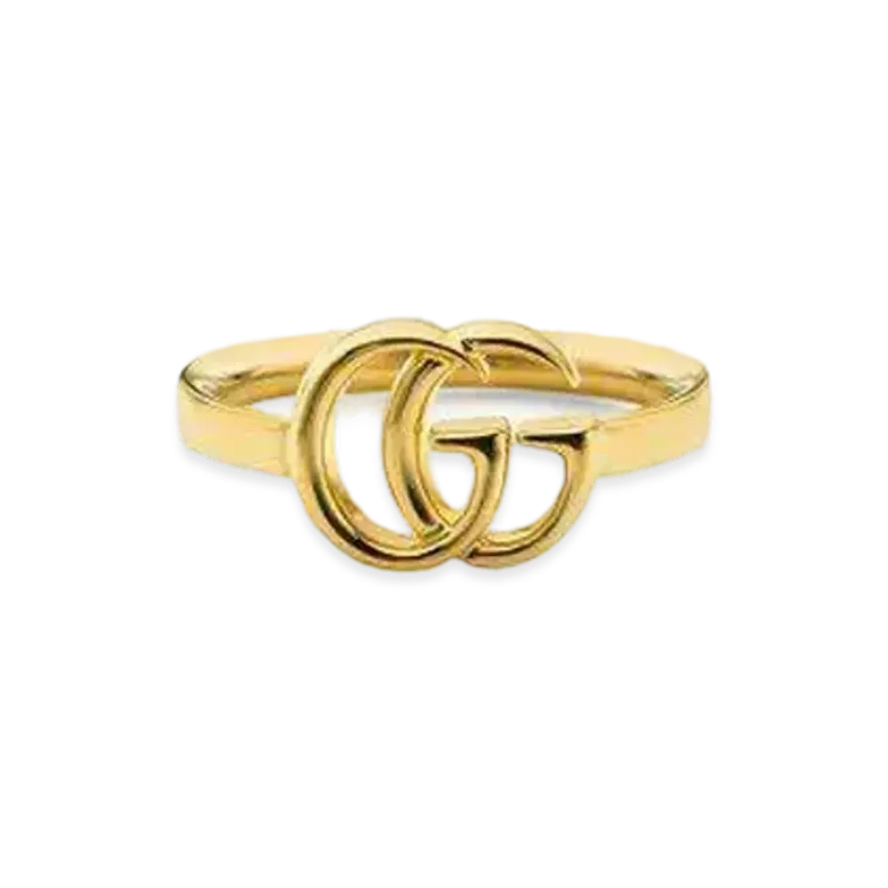 GUCCI Double G Yellow Gold Ring