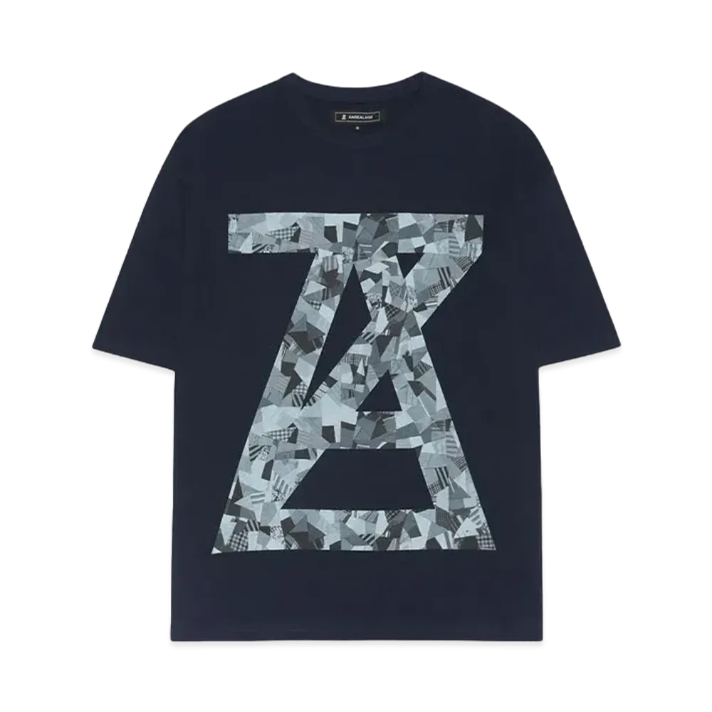 ANREALAGE AZ PATCHWORK PRINT TEE HYPE DROP Exclusive "NAVY"