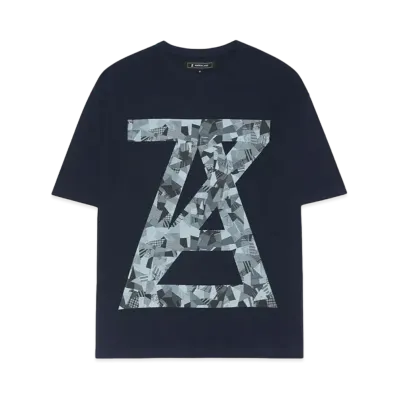 ANREALAGE AZ PATCHWORK PRINT TEE HYPE DROP Exclusive "NAVY"