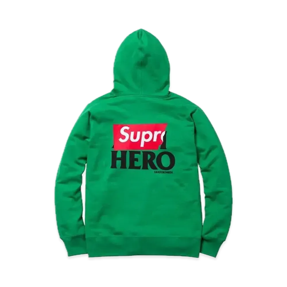 Supreme x ANTIHERO Back Logo Zip Up SweatShirt "Green"