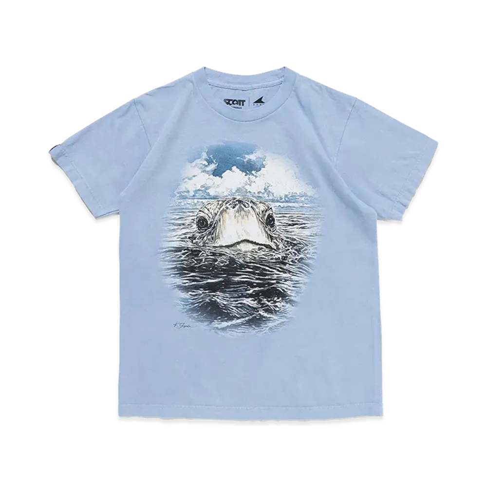 Ron Herman x DESCENDANT x Scott Hawaii Kids Edst SS Pigment Dye "Blue"