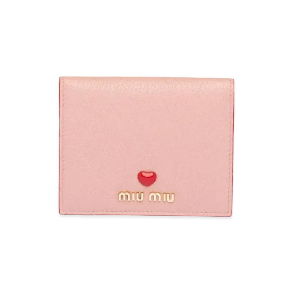 MIU MIU Madras Love Wallet "Orchid Pink"