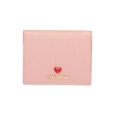 MIU MIU Madras Love Wallet "Orchid Pink"