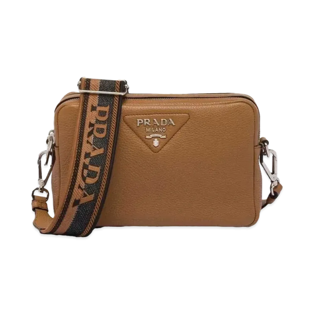 PRADA Medium Leather Bag "Caramel"