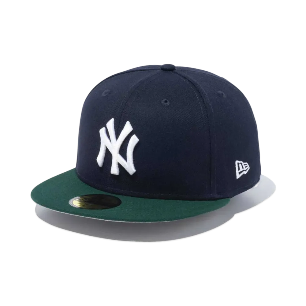 NEW ERA Powered by GORO NAKATSUGAWA (min-nano) 59Fifty New York Yankees Navy Dark Green Visor "Navy/Dark Green"