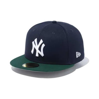 NEW ERA Powered by GORO NAKATSUGAWA (min-nano) 59Fifty New York Yankees Navy Dark Green Visor "Navy/Dark Green"