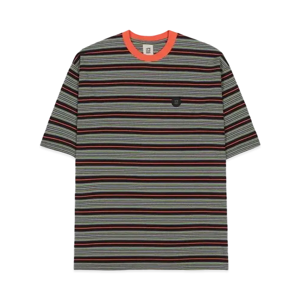 NNBF MULTI BORDER T-SHIRTS "BLACK"