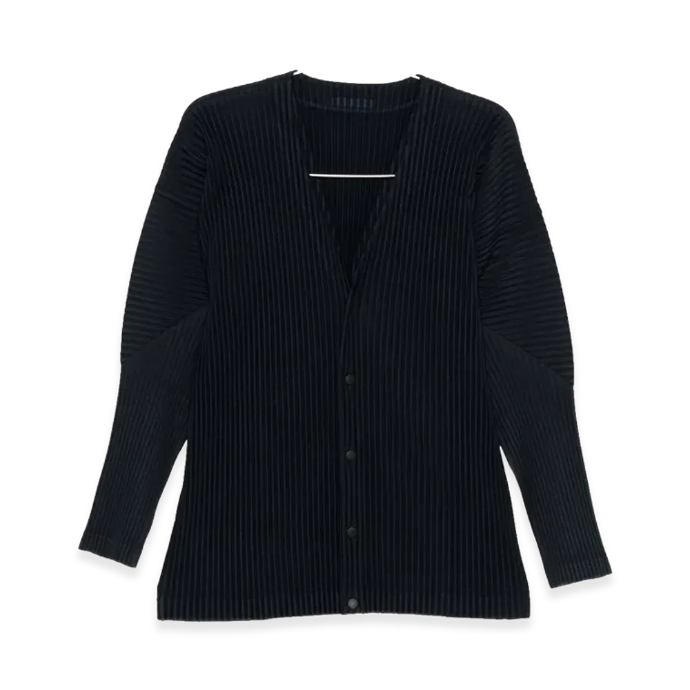 HOMME PLISSE ISSEY MIYAKE Cardigan "Dark Blue"