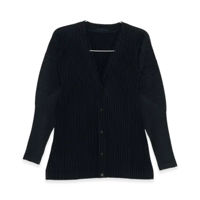 HOMME PLISSE ISSEY MIYAKE Cardigan "Dark Blue"