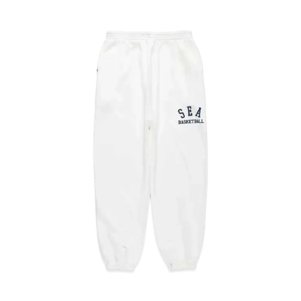 WIND AND SEA Warm Up Sweat Pants "White"