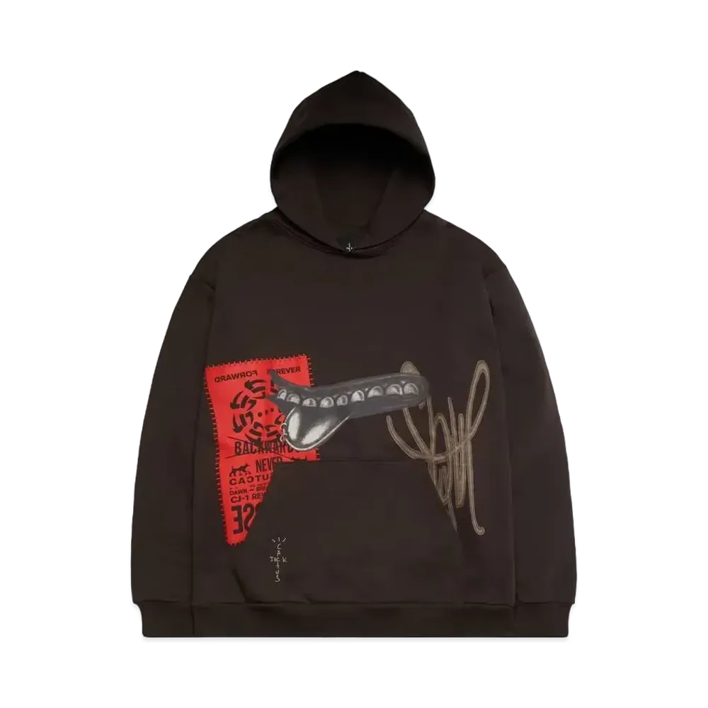 Travis Scott Cactus Jack GRIN HOODIE "Dark Brown"
