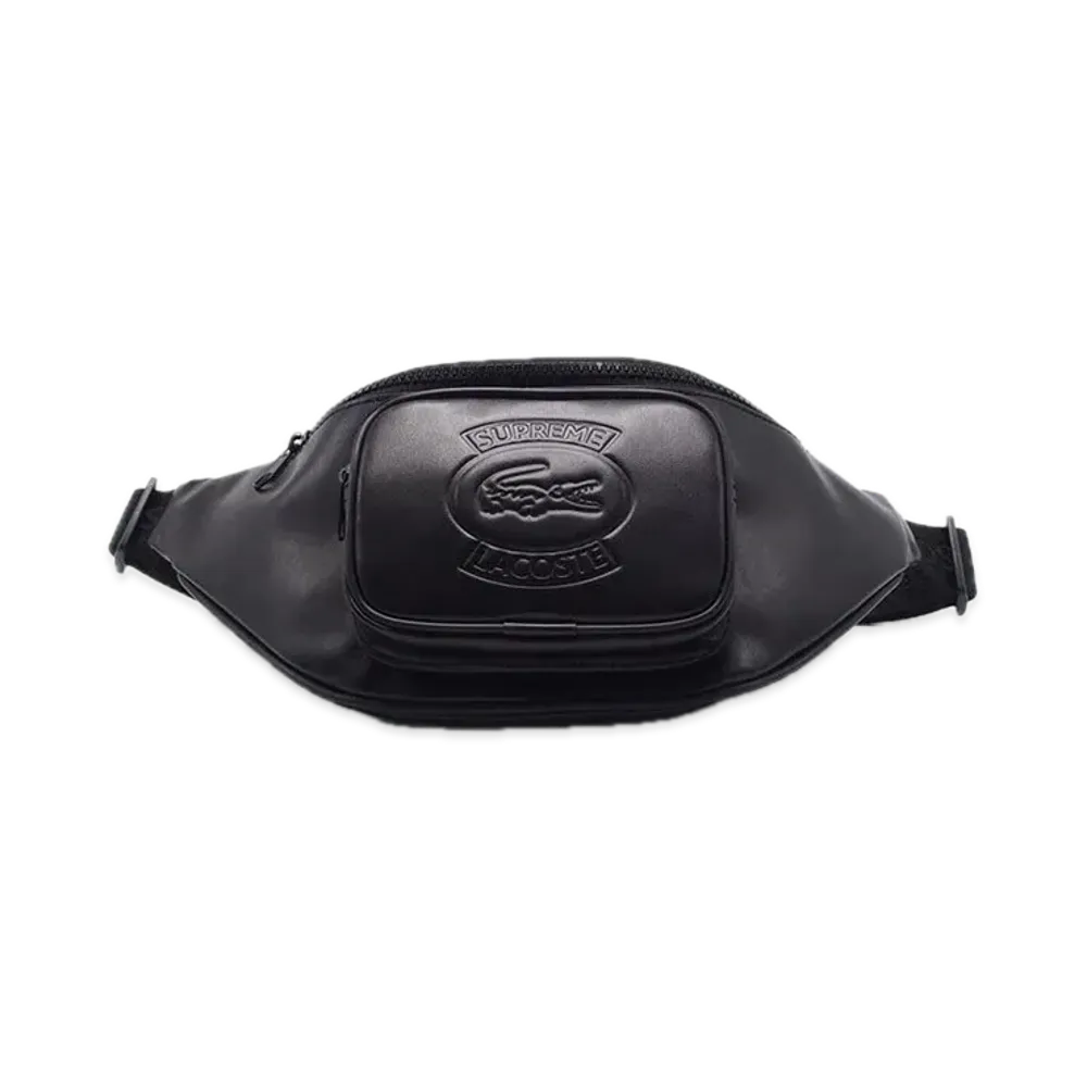 Supreme x LACOSTE Waist Bag "Black"
