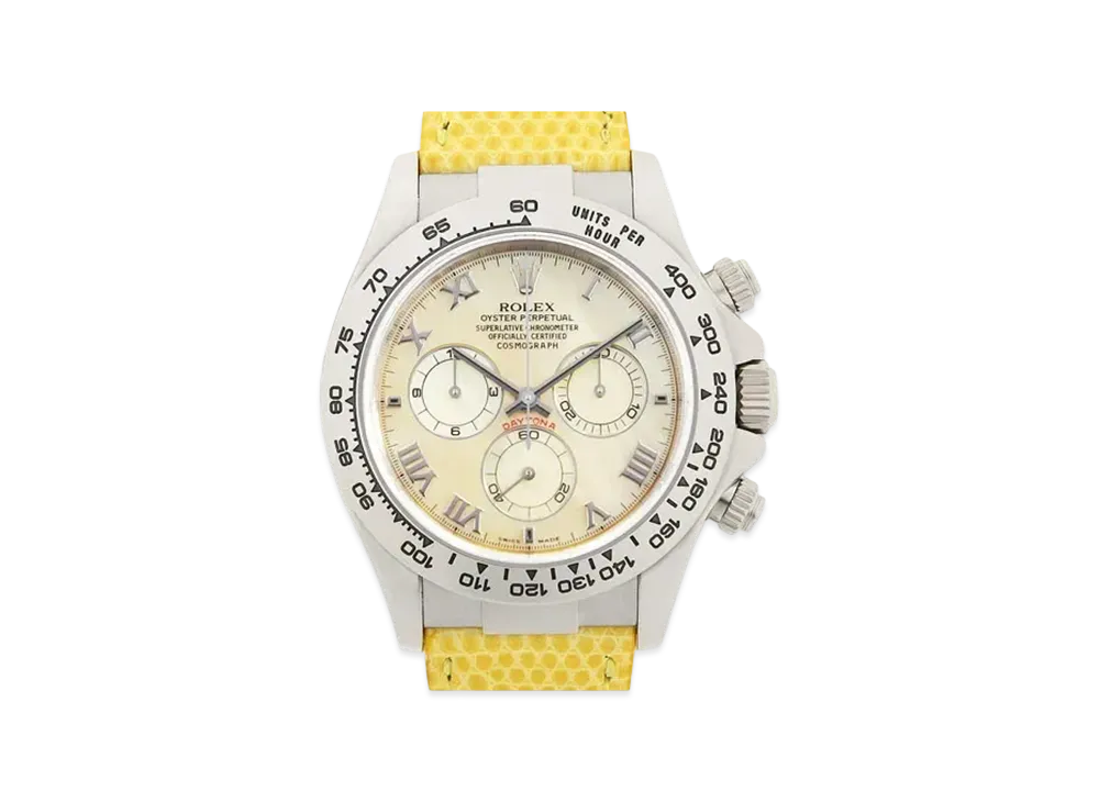 ROLEX Cosmograph Daytona Beach "Yellow Shell/White Gold"