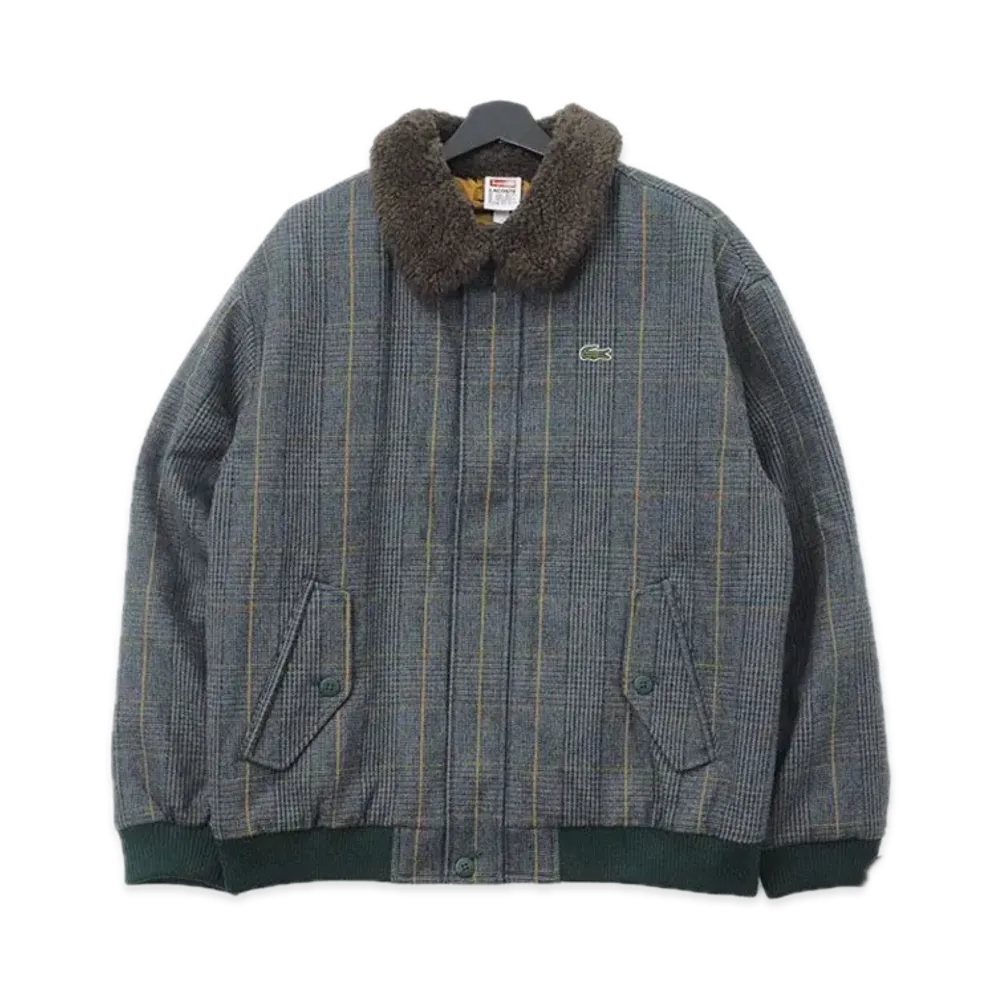 Supreme x LACOSTE Wool Bomber Jacket "Plaid"