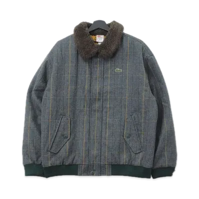Supreme x LACOSTE Wool Bomber Jacket "Plaid"