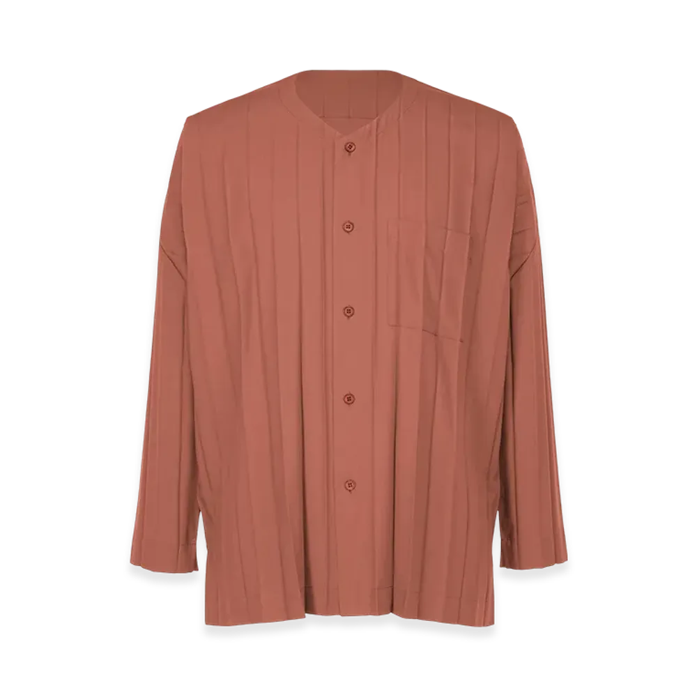 HOMME PLISSE ISSEY MIYAKE Edge Shirt "Brown"