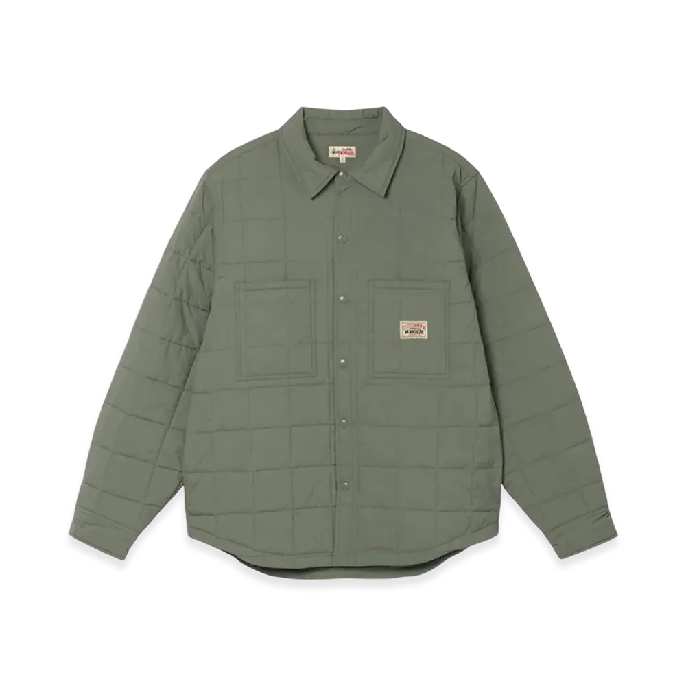Stussy Quilted Fatigue Shirt "Green"