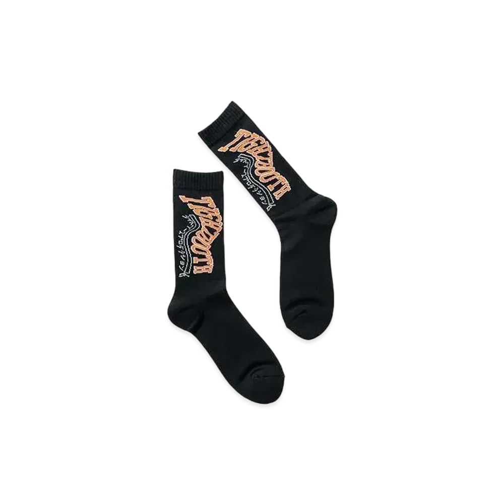 TIGHTBOOTH Acid Logo Socks "Black"