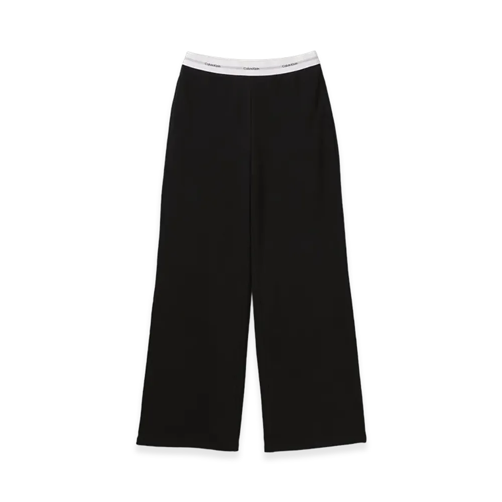 Calvin Klein Women's Logo Jersey Pants "Black"