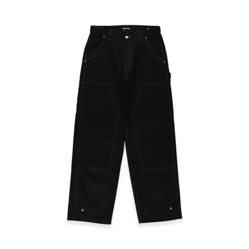 WIND AND SEA Wave Blue Stitch Pant "Black"