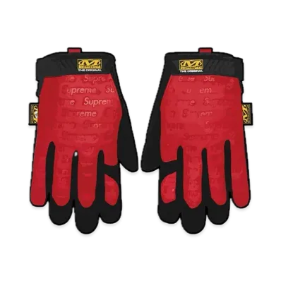 Supreme x Mechanix Leather Work Gloves "Red"