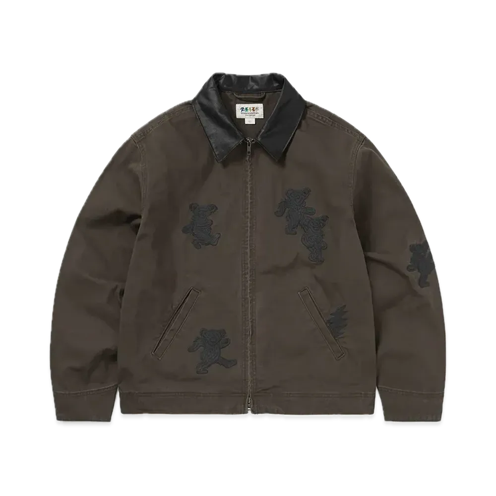thisisneverthat x Grateful Dead Dancing Bears Work Jacket "Brown"