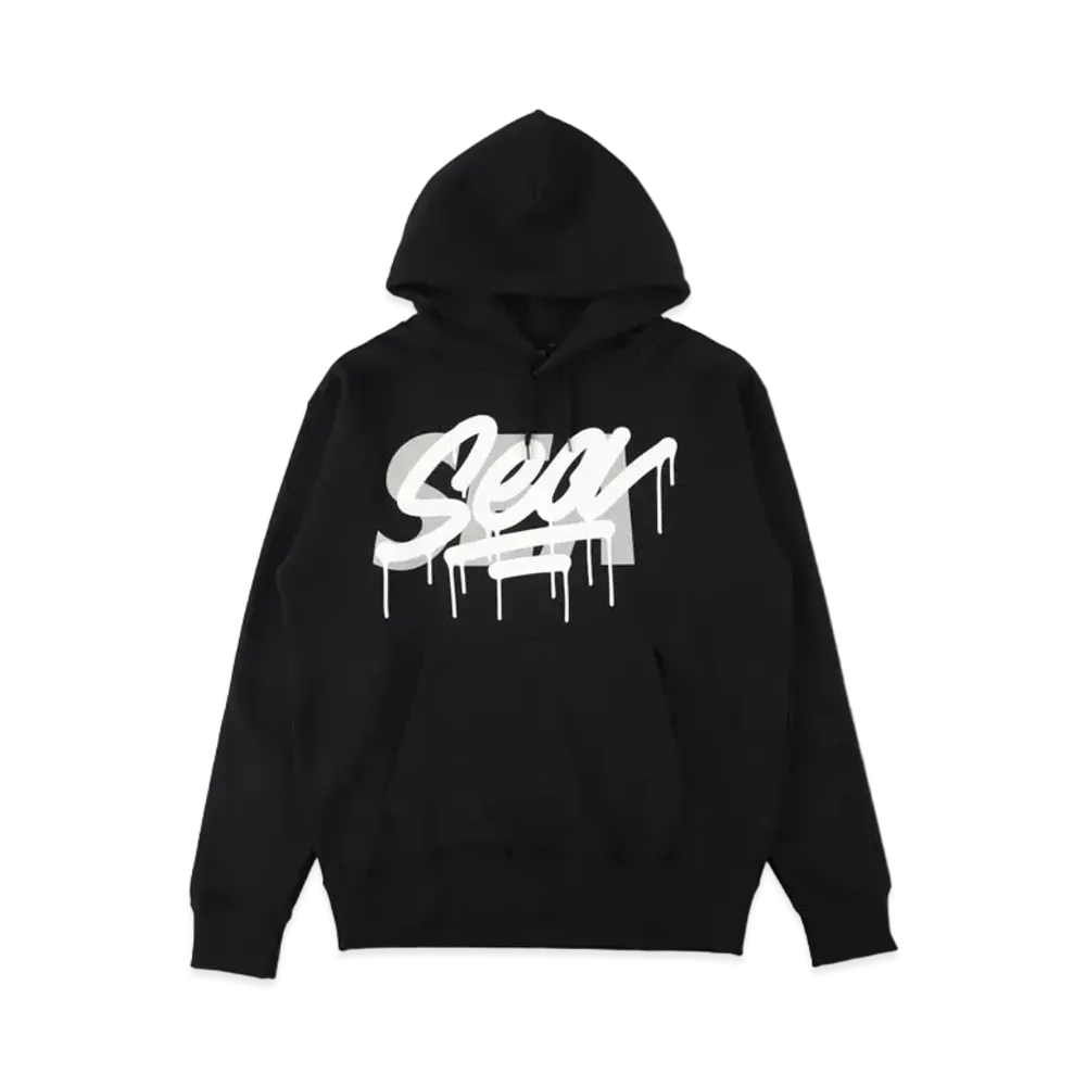 WIND AND SEA X IT'S A LIVING HOODIE "Black"