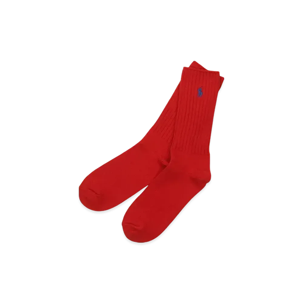 Polo Ralph Lauren Cotton Rib Single Sock "Red"