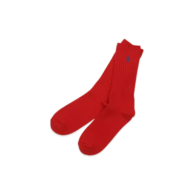 Polo Ralph Lauren Cotton Rib Single Sock "Red"