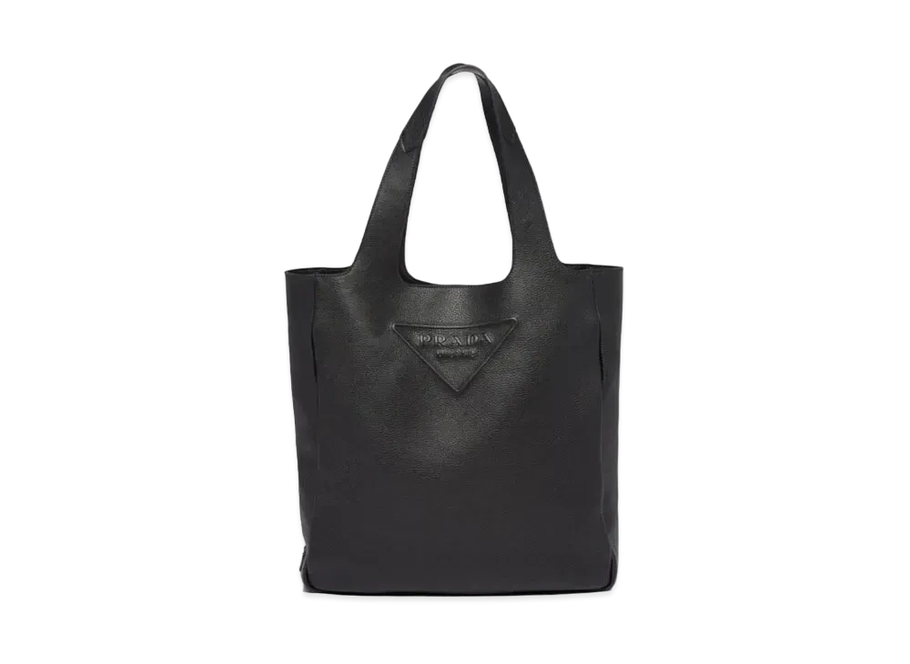 PRADA Leather Tote Bag "Black"