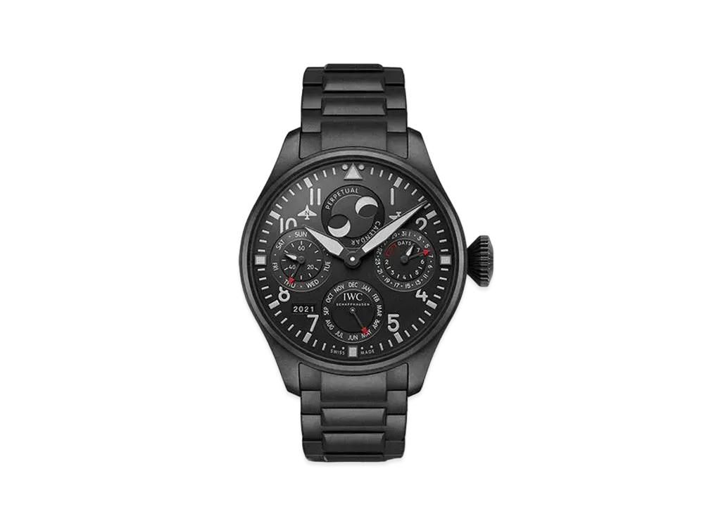 IWC Big Pilot's Watch Perpetual Calendar Top Gun Ceratanium