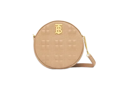 BURBERRY Quilted Lambskin Louise Bag "Camel"