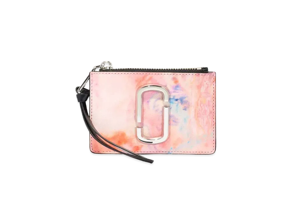 MARC JACOBS The Snapshot Watercolor Top Zip Multi Wallet "Nude Multi"