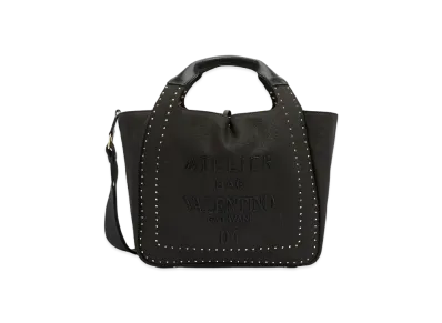 Valentino Atelier Valentino Galavani 01 Metal Stitch Edition Medium Bag "Black"