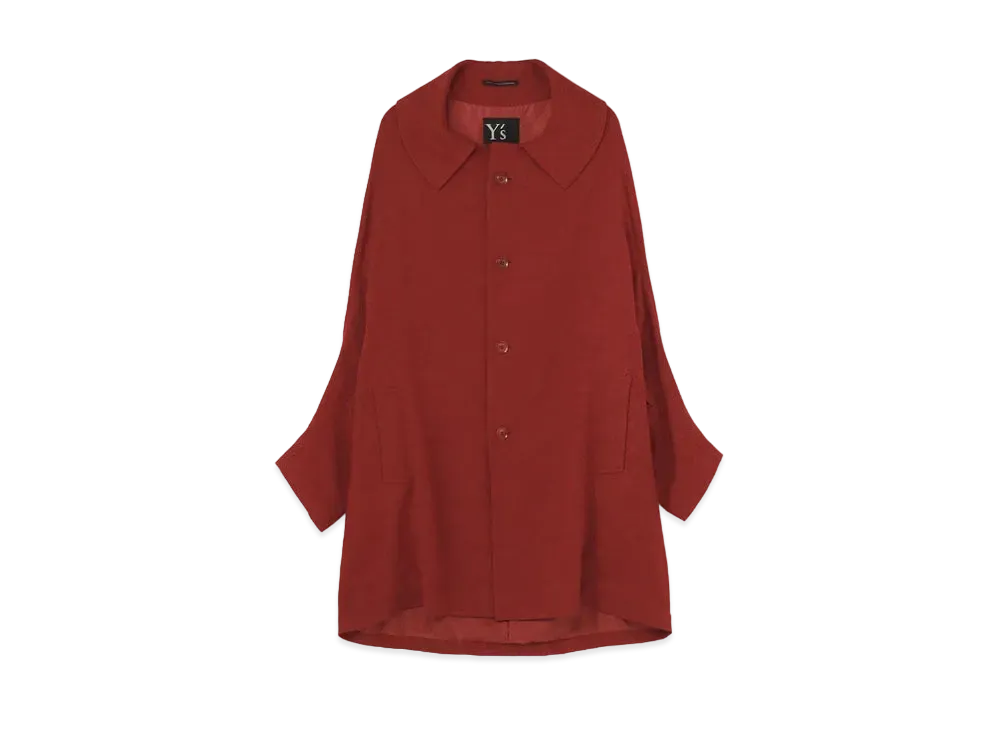 Yohji Yamamoto Y's WOOL TWILL DESIGN SLEEVE COAT "Red"