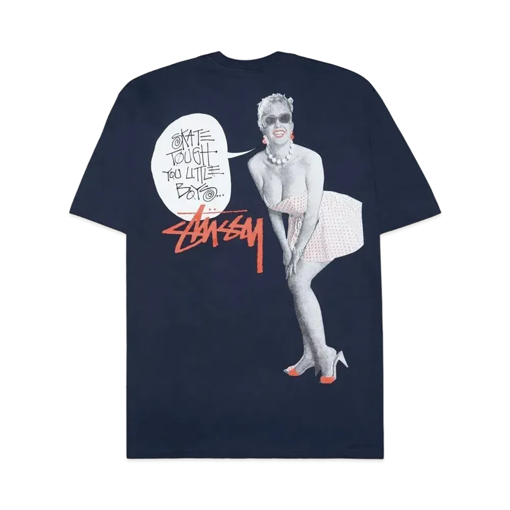 Stussy Skate Tough Tee "Navy"