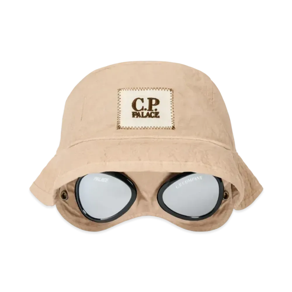 PALACE x C.P. Company Goggle Bucket Hat "Stone"