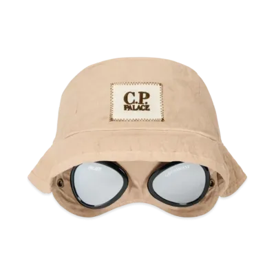 PALACE x C.P. Company Goggle Bucket Hat "Stone"