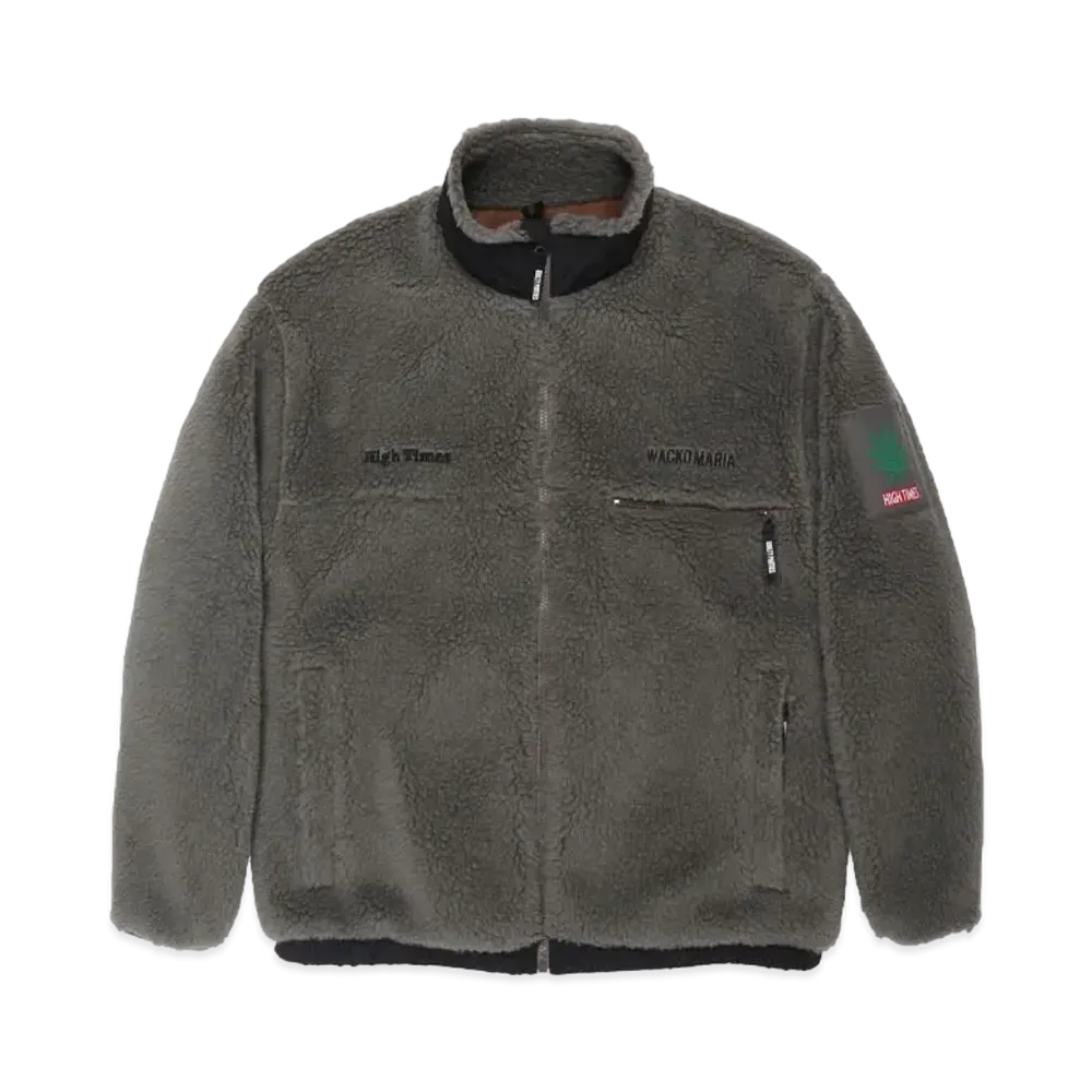 WACKO MARIA x High Times / Boa Fleece Jacket "Gray"