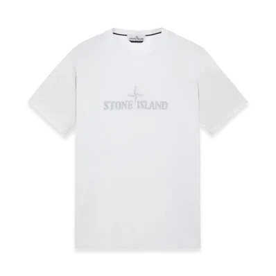 Stone Island 21579 Stitches Two Embroidery T-Shirt - 23SS "White"