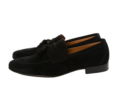 Berwick Tassel Loafer HO252 Suede "Black" 5206GOINBK