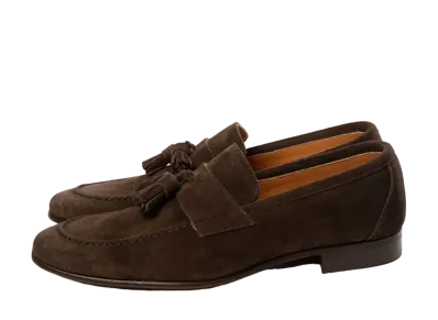 Berwick Tassel Loafer HO252 Suede "Dark Brown" 5206GOINDB
