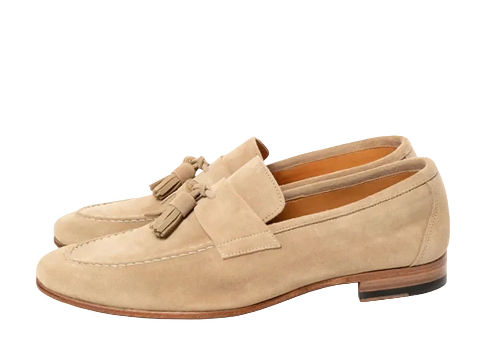 Berwick Tassel Loafer HO252 Suede "Beige" 5206REINBE