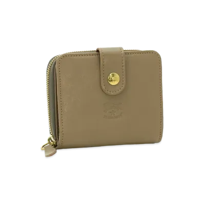 IL BISONTE Compact Wallet "Tortora"