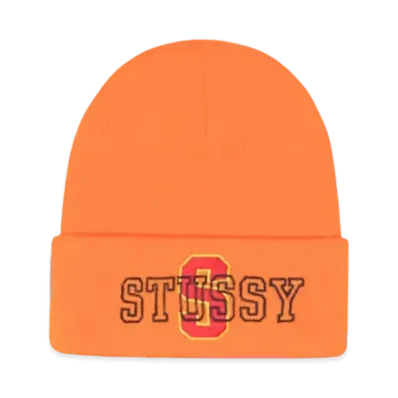 Stussy Cuff Beanie Varsity S "Orange"