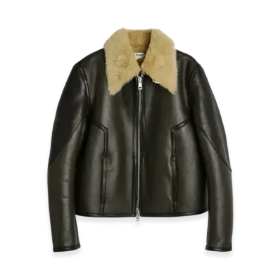 OUR LEGACY Women's Pilot Jacket Shearling "Steel Green"