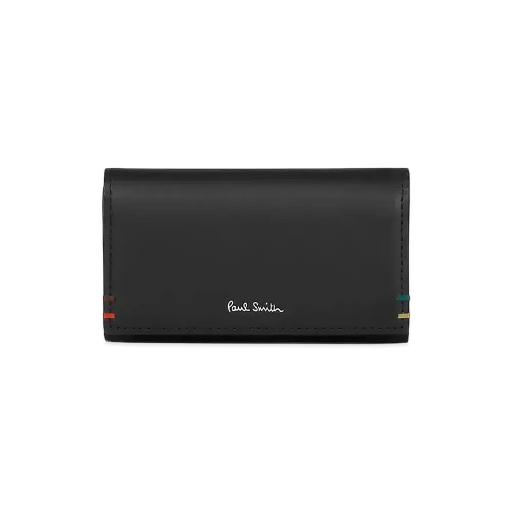 Paul Smith Highlight Stitch Key Case "Black"